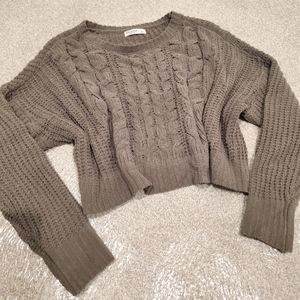 Cropped sweater (green!!!!)